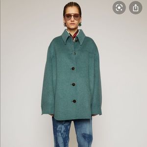 acne studios teal blue melange